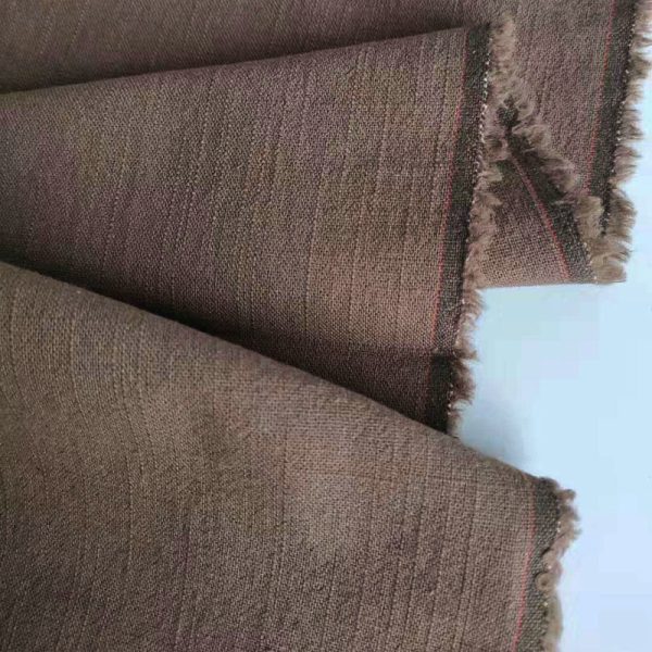 8*8s 140cm 240gsm slub plain weave ramie fabric sand stone washed linen cotton fabric for autumn and winter thick clothing - Image 3